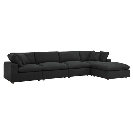 Modway EEI-6365 Commix 5-Piece Down Filled Overstuffed Boucle Fabric Sectional Sofa Modway