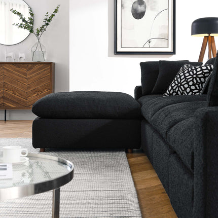Modway EEI-6365 Commix 5-Piece Down Filled Overstuffed Boucle Fabric Sectional Sofa Modway