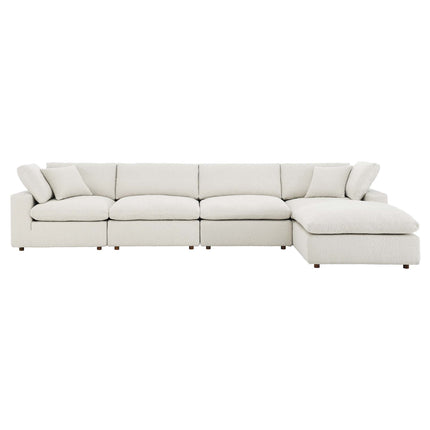 Modway EEI-6365 Commix 5-Piece Down Filled Overstuffed Boucle Fabric Sectional Sofa Modway
