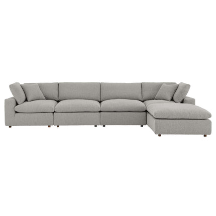 Modway EEI-6365 Commix 5-Piece Down Filled Overstuffed Boucle Fabric Sectional Sofa Modway