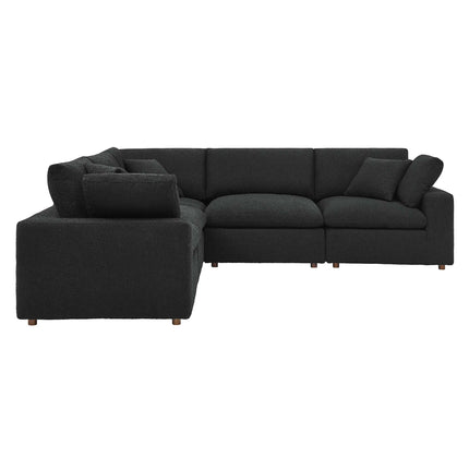 Modway EEI-6368 Commix 5-Piece Down Filled Overstuffed Boucle Sectional Sofa Modway