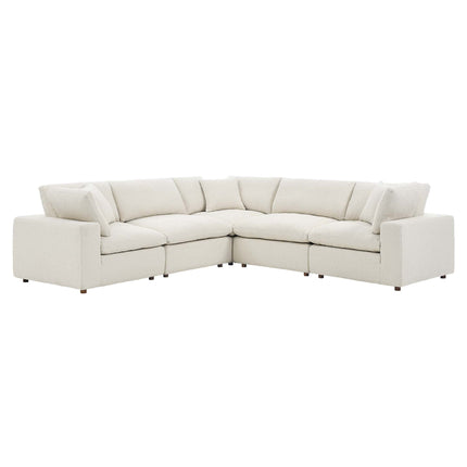Modway EEI-6368 Commix 5-Piece Down Filled Overstuffed Boucle Sectional Sofa Modway