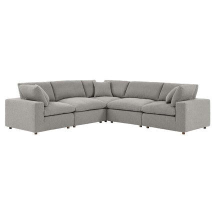 Modway EEI-6368 Commix 5-Piece Down Filled Overstuffed Boucle Sectional Sofa Modway