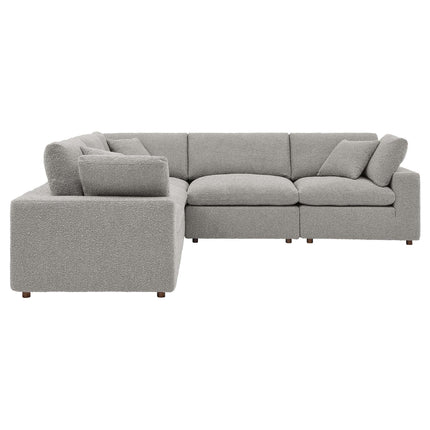 Modway EEI-6368 Commix 5-Piece Down Filled Overstuffed Boucle Sectional Sofa Modway