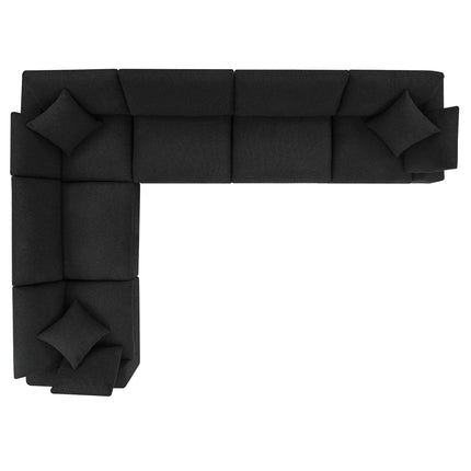 Modway EEI-6369 Commix 6-Piece Down Filled Overstuffed Boucle Fabric Sectional Sofa Modway