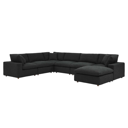 Modway EEI-6370 Commix 7-Piece Down Filled Overstuffed Boucle Sectional Sofa Modway