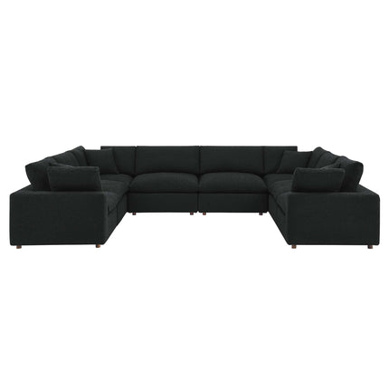 Modway EEI-6371 Commix 8-Piece Down Filled Overstuffed Boucle Fabric Sectional Sofa Modway