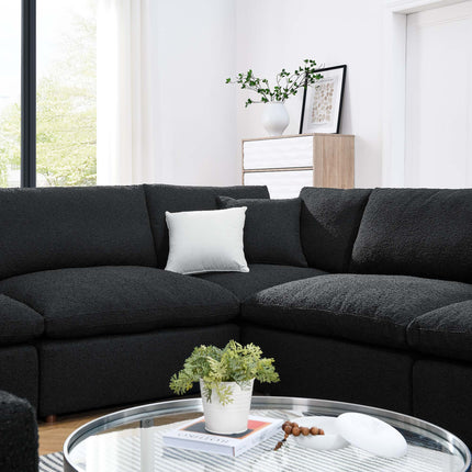 Modway EEI-6371 Commix 8-Piece Down Filled Overstuffed Boucle Fabric Sectional Sofa Modway