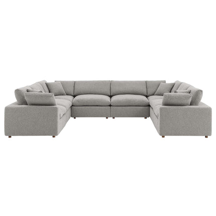 Modway EEI-6371 Commix 8-Piece Down Filled Overstuffed Boucle Fabric Sectional Sofa Modway