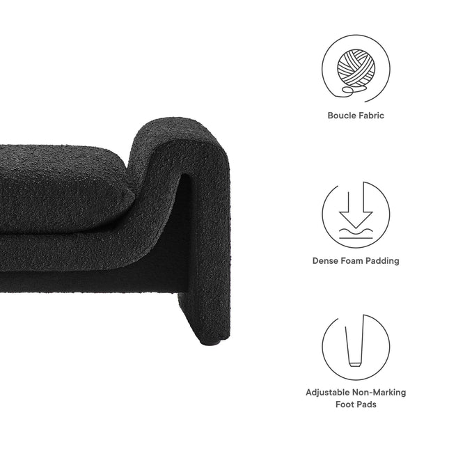 Modway EEI-6379 Waverly Boucle Fabric Bench Modway