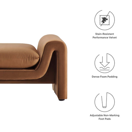 Modway EEI-6380 Waverly Performance Velvet Bench Modway