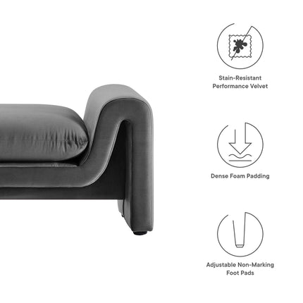 Modway EEI-6380 Waverly Performance Velvet Bench Modway