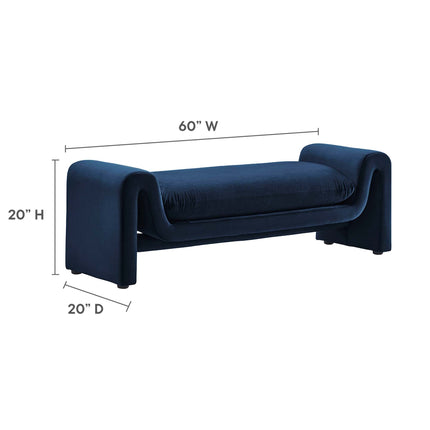 Modway EEI-6380 Waverly Performance Velvet Bench Modway