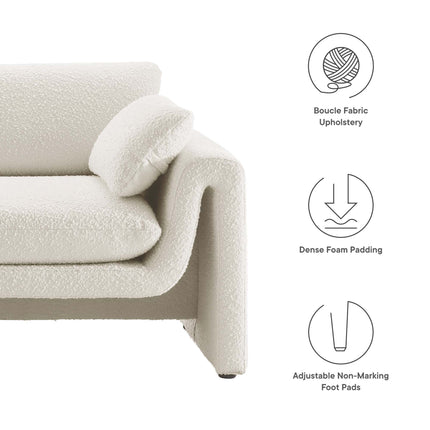 Modway EEI-6381 Waverly Boucle Fabric Sofa Modway
