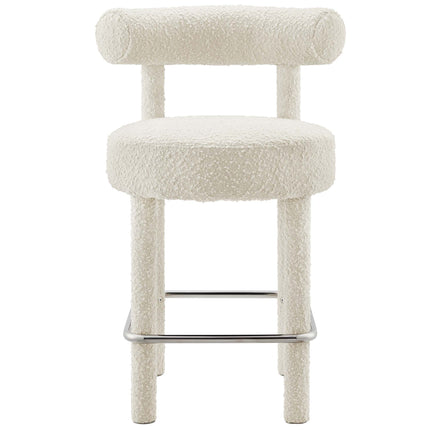 Modway EEI-6383 Toulouse Boucle Fabric Counter Stool - Plaza Home Decor