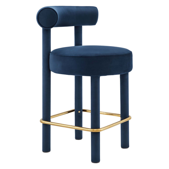 Modway EEI-6384 Toulouse Performance Velvet Counter Stool - Plaza Home Decor