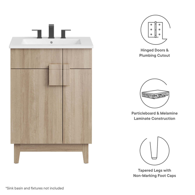 Modway EEI-6399 Miles 24" Bathroom Vanity Cabinet (Sink Basin Not Included) Modway