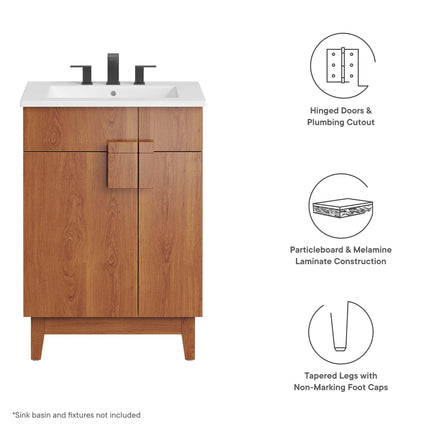 Modway EEI-6399 Miles 24" Bathroom Vanity Cabinet (Sink Basin Not Included) Modway