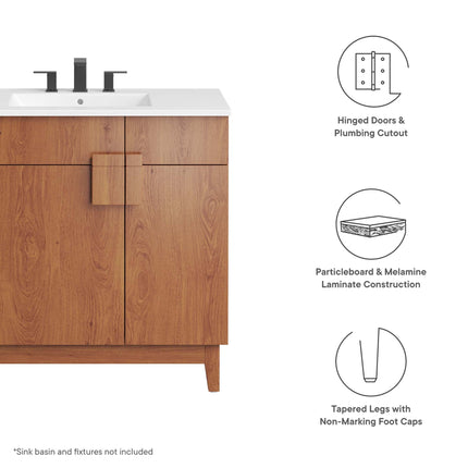 Modway EEI-6400 Miles 36" Bathroom Vanity Cabinet (Sink Basin Not Included) Modway