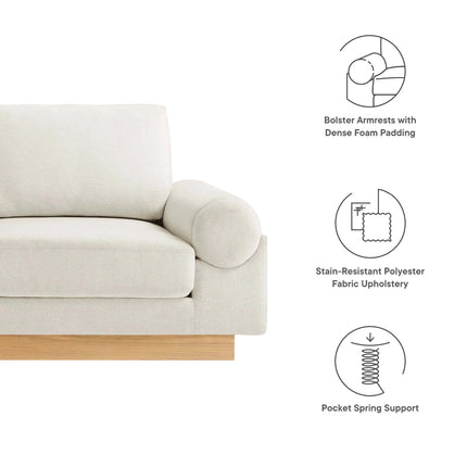 Modway EEI-6401 Oasis Upholstered Fabric Sofa Modway