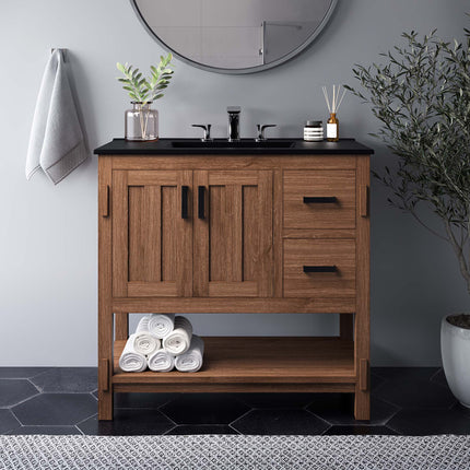Modway EEI-6404 Ashlyn 36" Wood Bathroom Vanity Cabinet (Sink Basin Not Included) Modway