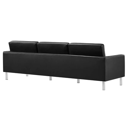Modway EEI-6410 Loft Tufted Vegan Leather Sofa and Ottoman Set Modway