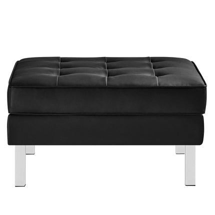 Modway EEI-6410 Loft Tufted Vegan Leather Sofa and Ottoman Set Modway