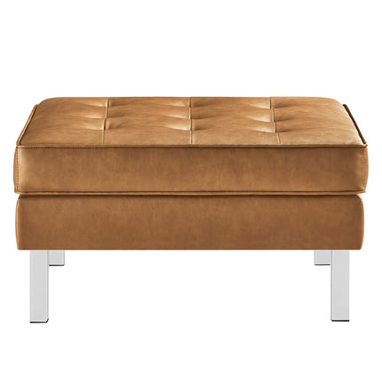 Modway EEI-6410 Loft Tufted Vegan Leather Sofa and Ottoman Set Modway