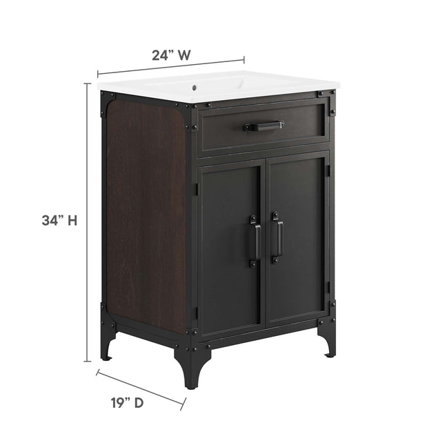 Modway EEI-6413 Steamforge 24" Bathroom Vanity - Plaza Home Decor