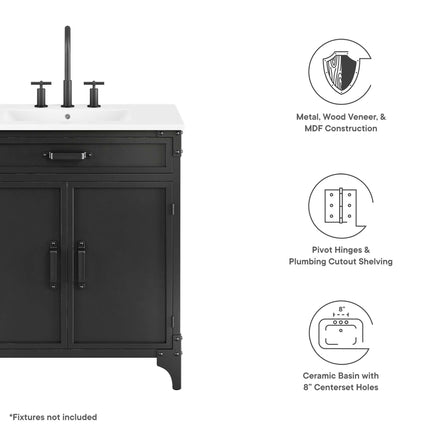 Modway EEI-6415 Steamforge 30" Bathroom Vanity - Plaza Home Decor
