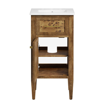 Modway EEI-6436 Elysian 18" Wood Bathroom Vanity Modway