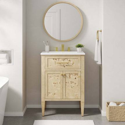 Modway EEI-6439 Elysian 24" Wood Bathroom Vanity Modway