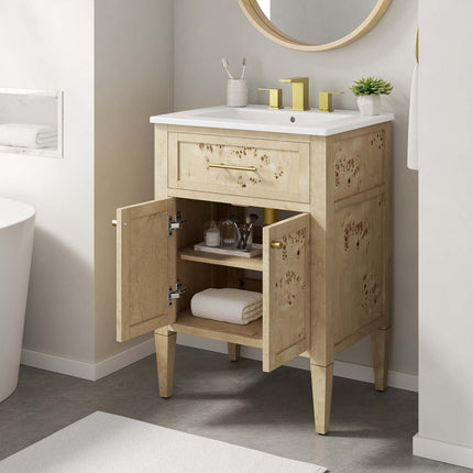 Modway EEI-6439 Elysian 24" Wood Bathroom Vanity Modway