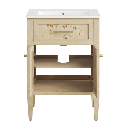 Modway EEI-6439 Elysian 24" Wood Bathroom Vanity Modway