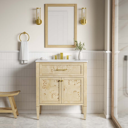 Modway EEI-6443 Elysian 30" Wood Bathroom Vanity Modway