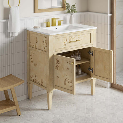 Modway EEI-6443 Elysian 30" Wood Bathroom Vanity Modway