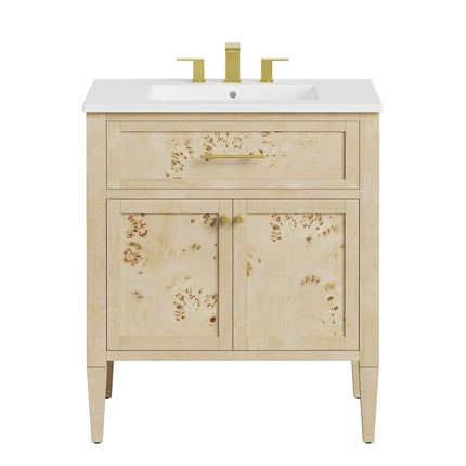 Modway EEI-6443 Elysian 30" Wood Bathroom Vanity Modway