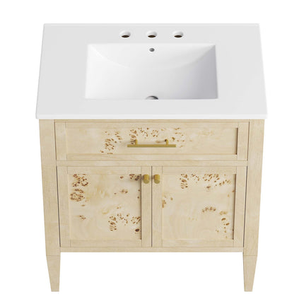 Modway EEI-6443 Elysian 30" Wood Bathroom Vanity Modway