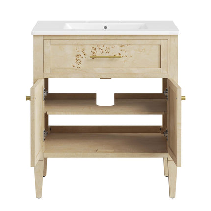 Modway EEI-6443 Elysian 30" Wood Bathroom Vanity Modway