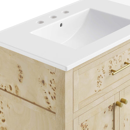 Modway EEI-6443 Elysian 30" Wood Bathroom Vanity Modway