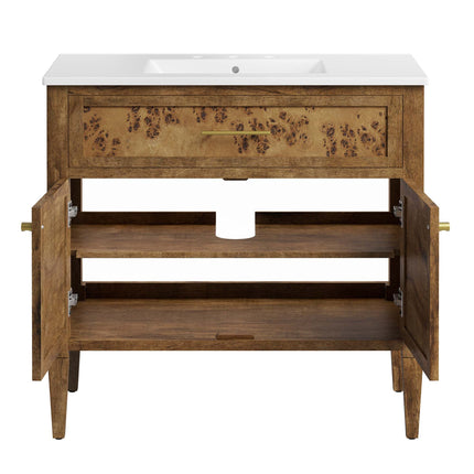 Modway EEI-6448 Elysian 36" Wood Bathroom Vanity Modway