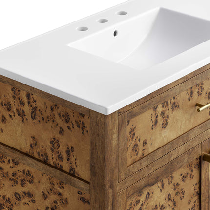 Modway EEI-6448 Elysian 36" Wood Bathroom Vanity Modway