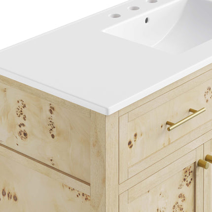 Modway EEI-6451 Elysian 48" Wood Single Sink Bathroom Vanity Modway