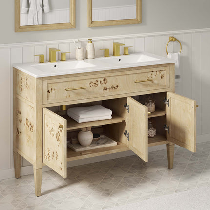 Modway EEI-6454 Elysian 48" Double Sink Bathroom Vanity Modway