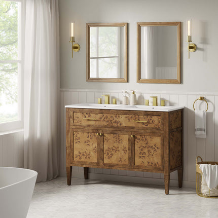 Modway EEI-6456 Elysian 48" Wood Double Sink Bathroom Vanity Modway