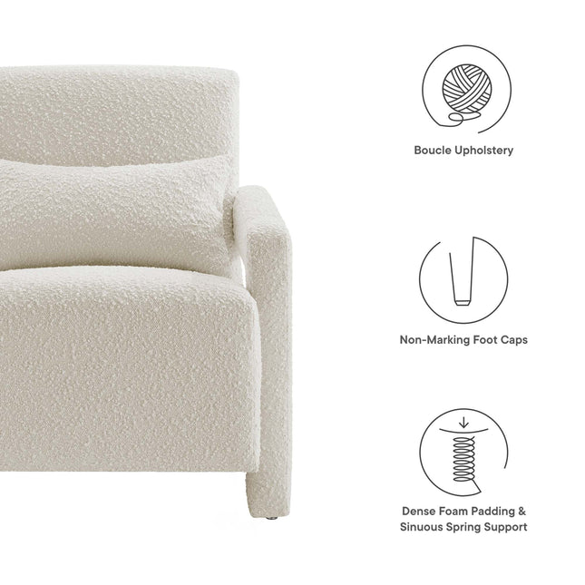 Modway EEI-6475 Mirage Boucle Upholstered Armchair Modway