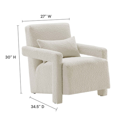 Modway EEI-6475 Mirage Boucle Upholstered Armchair Modway
