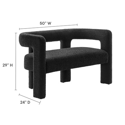 Modway EEI-6477 Kayla Boucle Upholstered Loveseat Modway