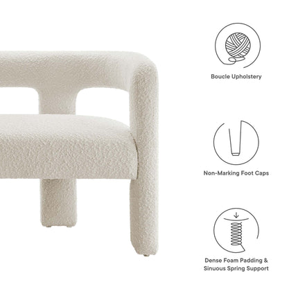 Modway EEI-6477 Kayla Boucle Upholstered Loveseat Modway