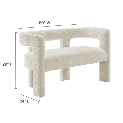 Modway EEI-6477 Kayla Boucle Upholstered Loveseat Modway